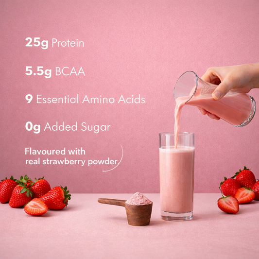 Creamy Strawberry Protein That Feels Like a Treat.